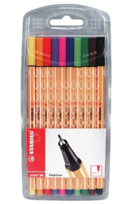 Fineliner (10 kleuren)