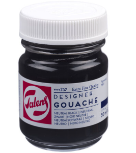 Plakkaatverf FL22 zwart S1 - Afbeelding 1